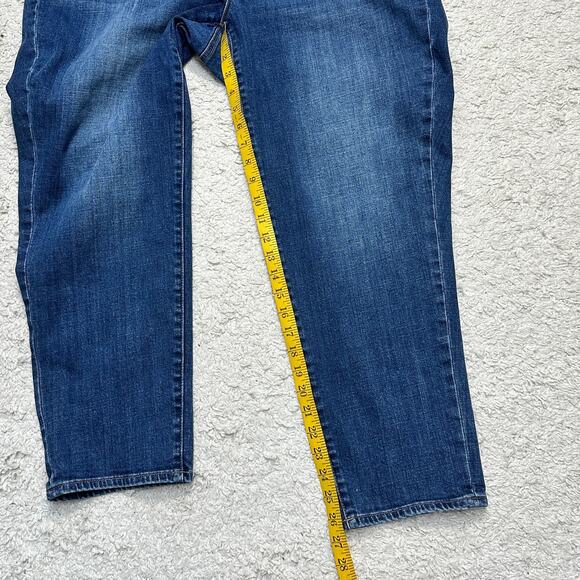 Talbots Flawless Girlfriend Curvy Jeans Tapered Ankle Comfortable Denim Sz: 16w - Picture 5 of 11